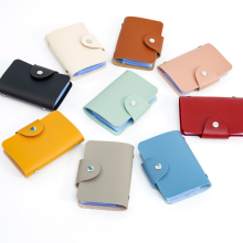 Fashion Custom Business Card Organizer Holder Wallet with 24 Slots