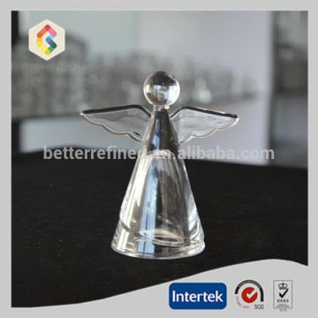 Angle glass home ornament