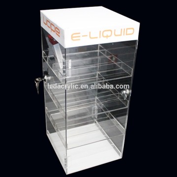 ACRYLIC LOCKING E-CIG JUICE BOTTLE DISPLAY CASE