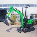 Mini excavador 0.8 tonelada 1 tonelada pequeña excavadora