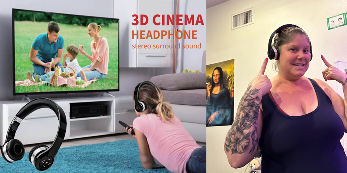 3d Cinema Bluetooth Stereo Surround Sound Headset