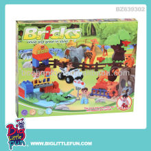 Intelligent building brick, block happy family little ranch