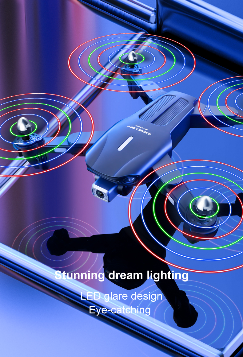 New Drone K106 4K HD Profesional Camera With LED Light propeller Visual Obstacle Avoidance Optical Flow Foldable Quadcopter