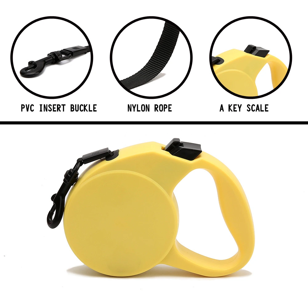 Pet Accessories Portable Outdoor Automatic Dog Leash with Retractable Handle