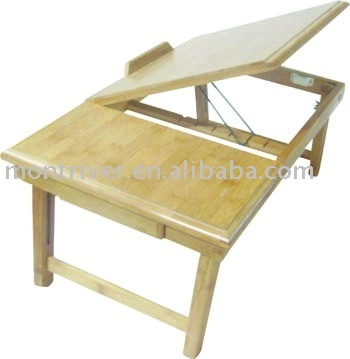 Bamboo foldable laptop desk