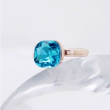 Fashion Elegant Crystal Diamond Ring Imitation Jewelry