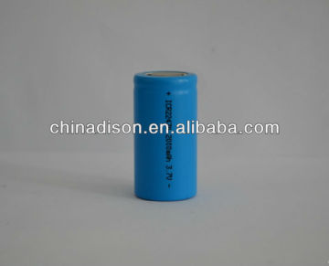 22430 lithium ion battery 3.7v 2000mah for LED torch, flashlights