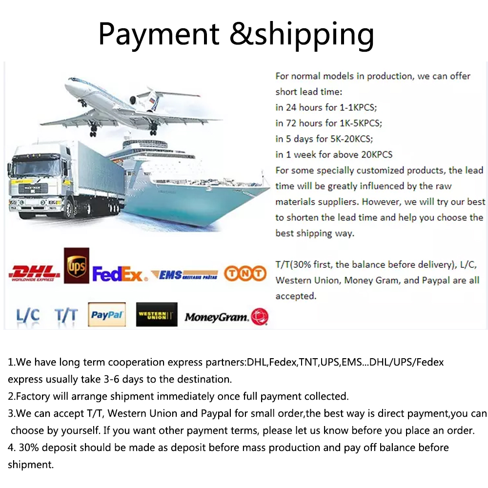 payment and shipping