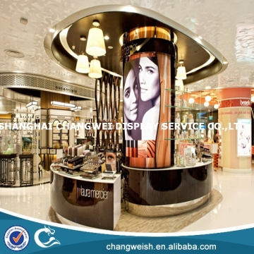 wooden cosmetic display counter,makeup counter display