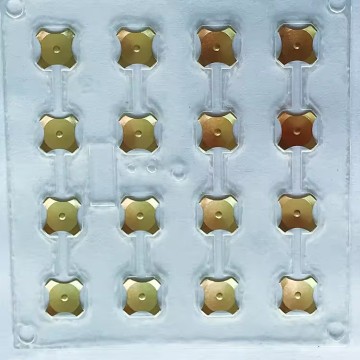 Custom metal dome array