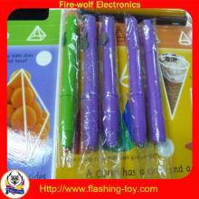 Yellow / Purple / Pink Flashing Uv Flashing Light Pen For Children