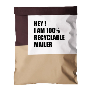 Wasserdicht bedruckte 10 * 13 lila Poly Mailer Tasche