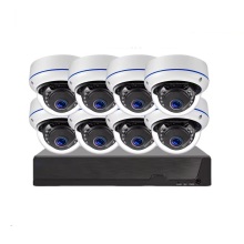 Waterproof 4MP 8CH Wired CCTV Dome Security Camera System with POE