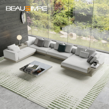 Italian Style Connery Fabric Leather Sofa