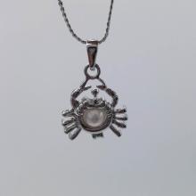 Copper Gold Crab Shaped Hollow Pendant Cage