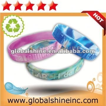 debossed silicone wristband/silicone band