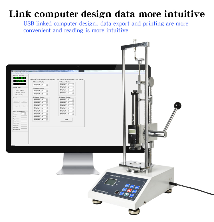 1000N 3000N 5000N  Digital Automatic Spring Tensile Compression Strength Test Machine Spring deformation tester