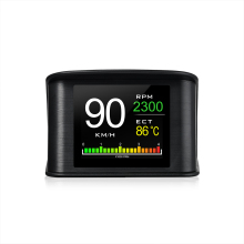 Plug and Play HUD P10: OBD2+GPS Smart Gauge with Fatigue Driving Alarm