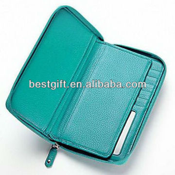 Fashionable passport case top leather passport wallet travel passport ticket holder