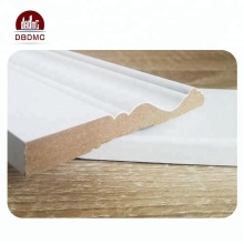 White primed wall baseboard match wood flooring skirting baseboard