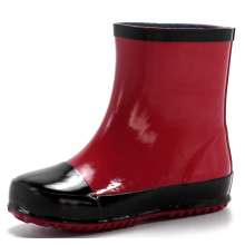 Black And Red Baby Rubber Rain Boots
