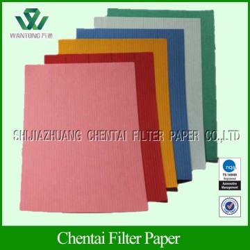 Light duty air filter paper