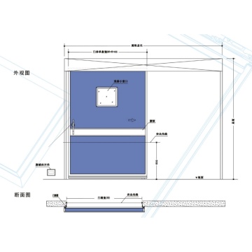 Hermetic Airtight Shielding Operating Sliding Door