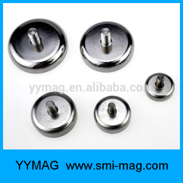 Super quality Ndfeb male thread magnet