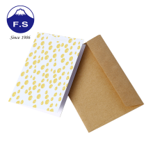 Print gold foil thank you card with envelopes