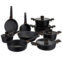 9 Pcs Heavy Duty Aluminum Non-Stick Kitchen Cookware Set