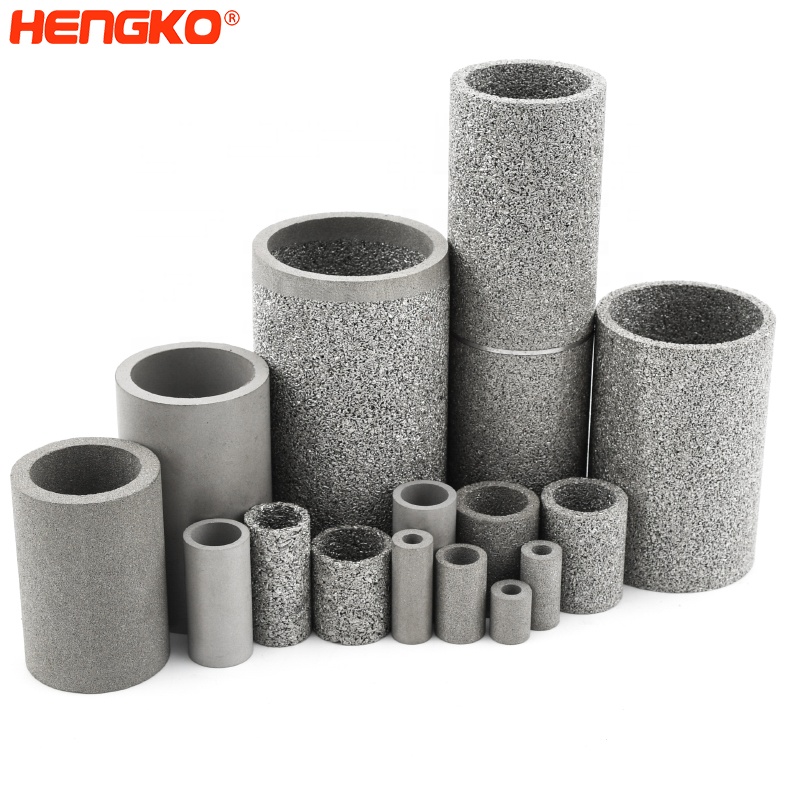 Porous metal filter SS 316 316l stainless steel hepa air water filters cylinder for wastewater treatment