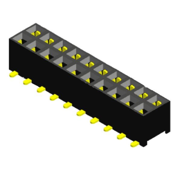 Insert latéral SMT à embase femelle 2,0 mm H4.9