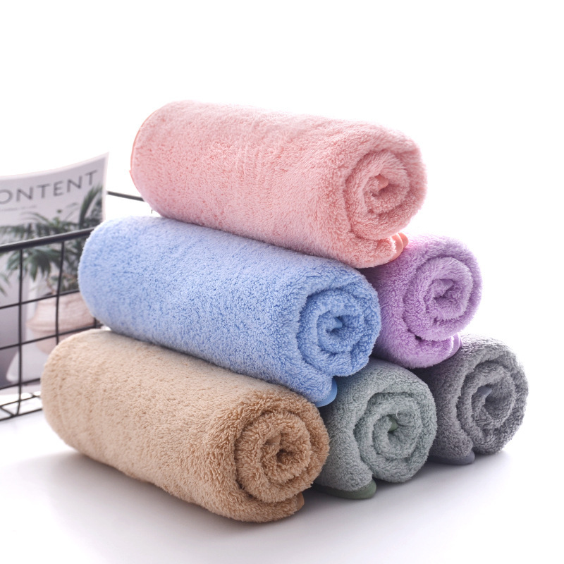 Absorbent Bath Towel Soft Beach Towel Quick-dry Washcloth for Home Hotel
