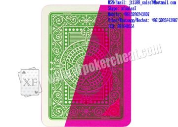 XF Invisible Bar-Codes Marked Green Modiano Plastic Playing Cards Poker Cheat Device For Gambling