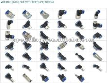 pneumatic fittings compact push in fittings