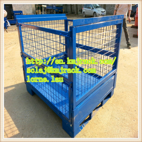 Powder coated wire stacking bins