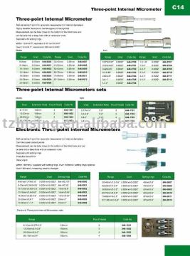 THREE POINT INTERNAL MICROMETER