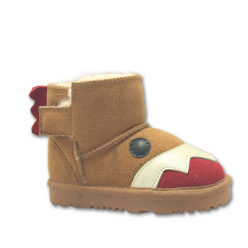 Short Brown Suede Boots For Girls Toddlers