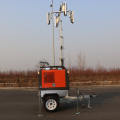 Portable generator mobile mast light tower