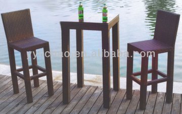 Outdoor furniture rattan Bar Set