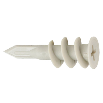 Nylon Easy Drive Plasterboard Anchor 14x38mm Plastic Screw Anchor