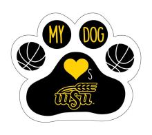 Die Cut Dog Paw Pet Magnet Car Sticker