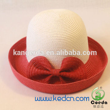red and white paper straw hat 2015