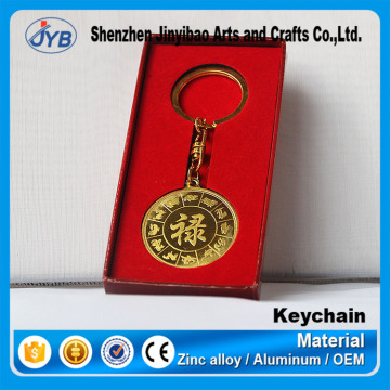 Give away keychain custom cheapest metal keychain with gift box