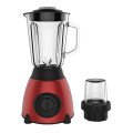 Stainless steel blender with glass jar