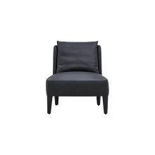 Black relaxing modern indoor lounge sofa chair