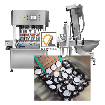 MTW Automatic Cheap Metal Twist Off Lug Capping Glass Bottle Vacuum Capping Machine