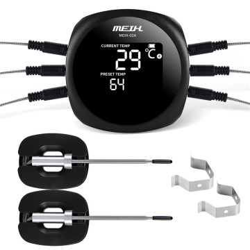 digital wireless smart meat thermometer with 6 probes