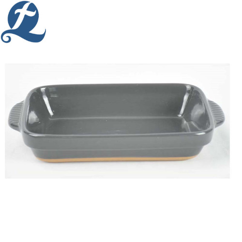 High quality decal colorful rectangular bread bakeware set