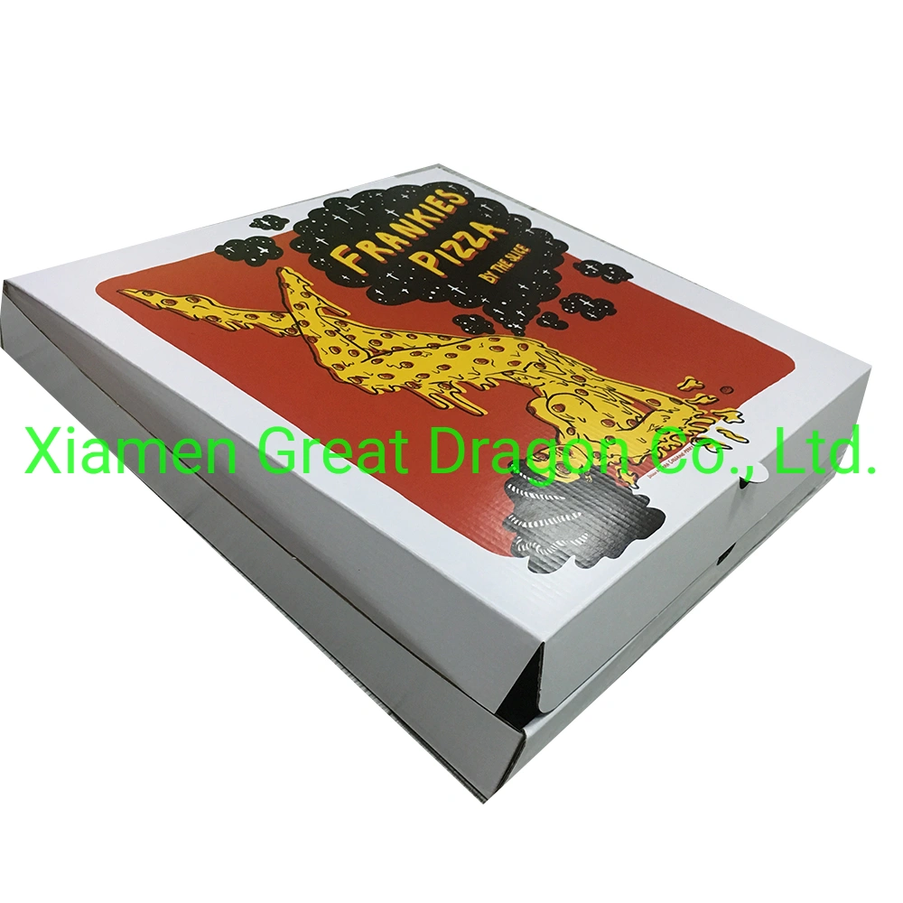 Take out Pizza Delivery Box with Custom Design Hot Sale (PZ2009222007)